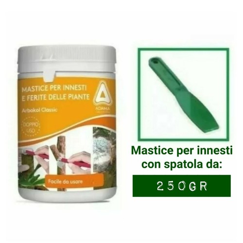 MASTICE PER INNESTI E FERITE PIANTE CON PALETTA 250 GR CICATRICI ALBERI ARBUSTI - Foto 5 di 6