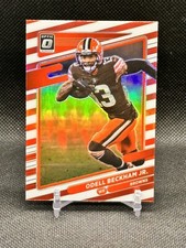 2021 Panini Optic Odell Beckham Jr Red White Holo Candy Cane Prizm SSP ***