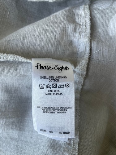 PHASE EIGHT Sleeveless High Waist Hitched Linen Mix Fit & Flare Dress - 10-12 - Picture 15 of 15