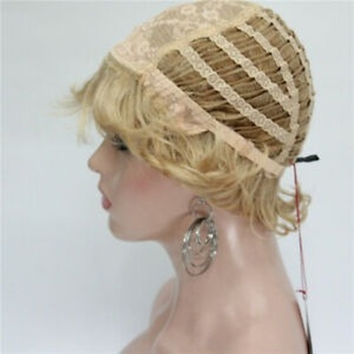 Lady Women Wig Fashion Short Curly Wigs Blonde Brown Grey Wavy Hair Wig+Wig Cap - Picture 5 of 23