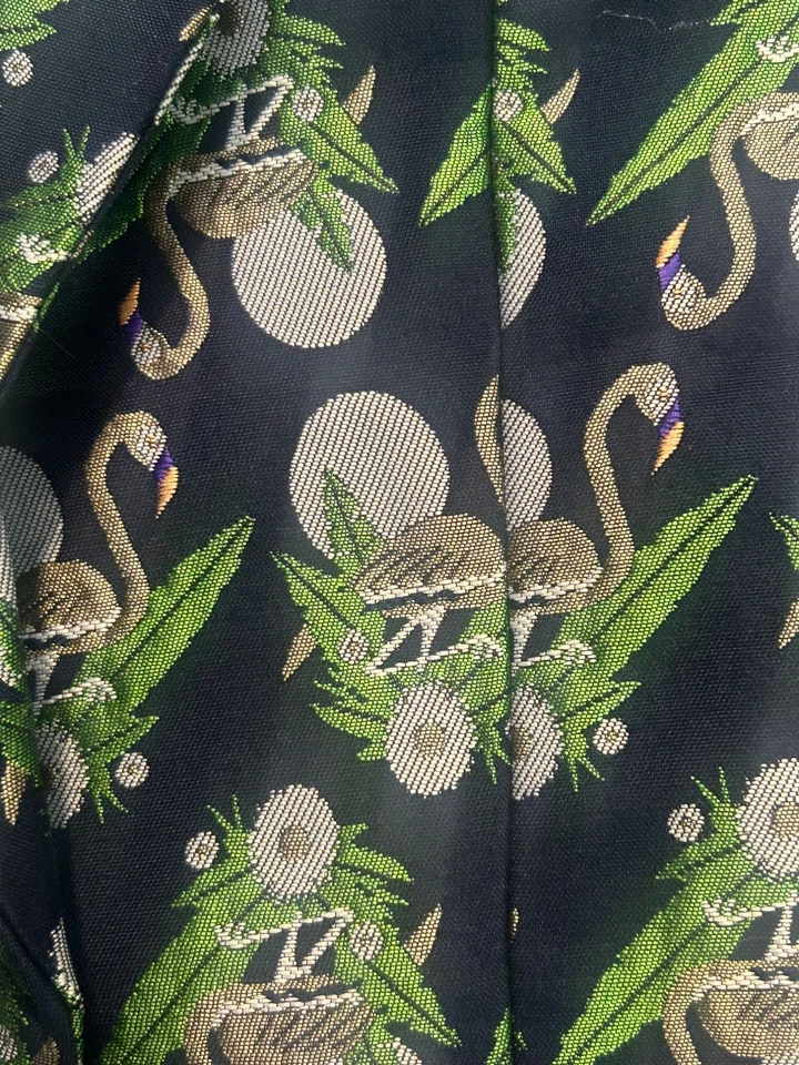 French Mauve Brocade Alida Jacquard Flamingo Cropped Jacket size XS - Image 4 of 4