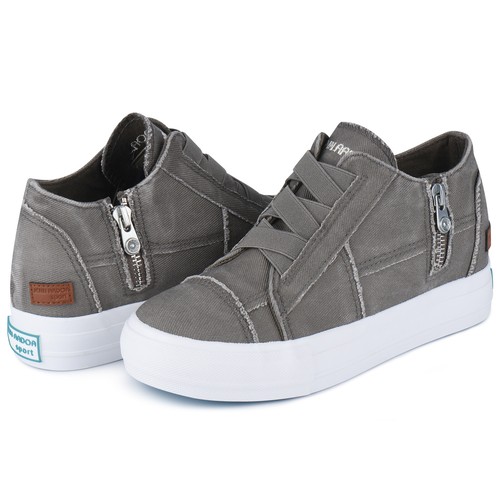 Womens Tennis Shoes Comfort Breathable Platform Casual Canvas Sports Sneakers - Picture 22 of 25