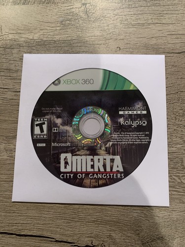 Omerta: City of Gangsters; Loose Disc (Microsoft Xbox 360, 2013) - Picture 1 of 6