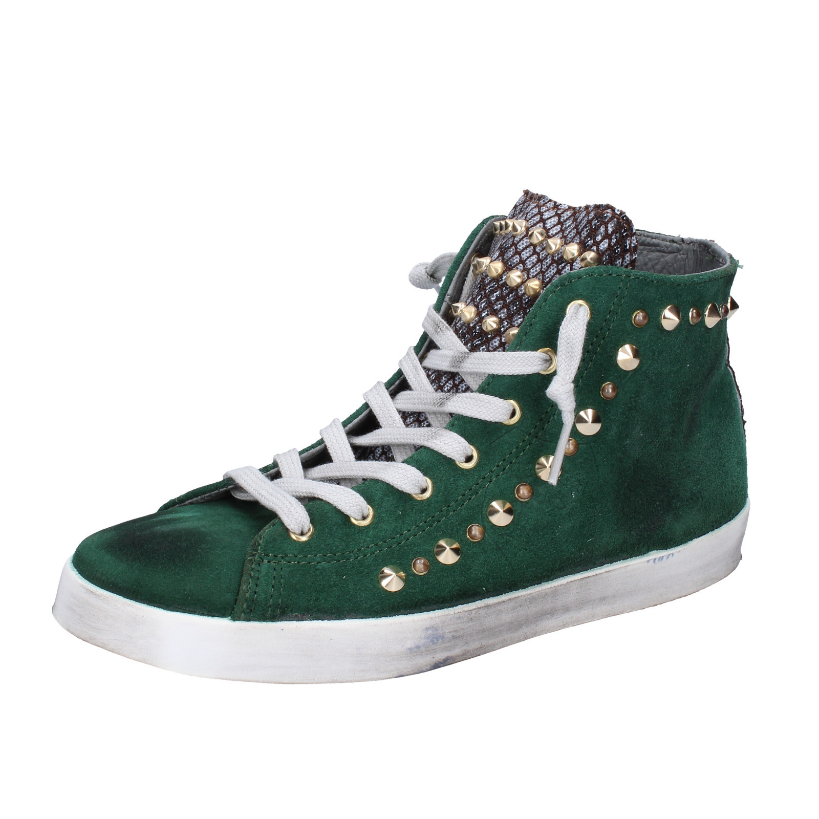 Damen schuhe BEVERLY HILLS POLO CLUB 37 Turnschuhe Grün wildleder AJ12-B Damen schuhe BEVERLY HILLS POLO CLUB 37 Turnschuhe Grün wildleder AJ12-B