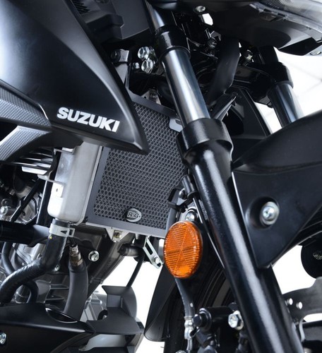 R&G Racing Black Aluminum Radiator Guard For 2017-2024 Suzuki GSX-R125 RAD0225BK - Picture 2 of 4