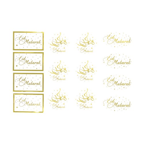 Eid Ramadan Mubarak Gift Bags Tags Label Stickers Decoration Melb. Seller - Picture 4 of 37