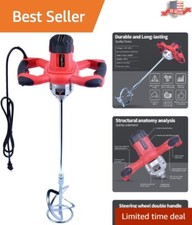 Professional Handheld Cement Mixer - 1600W, 6 Adjustable Speeds for All Mixing