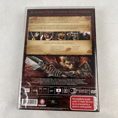 Berserk DVD Complete Collection 6 Disc Set Region 4 - Picture 2 of 6