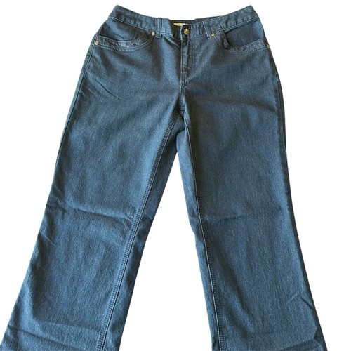 Christopher & Banks Womens Jeans Dark Wash Lace Sequin Back Pocket Detail Size 8 - Picture 4 of 19