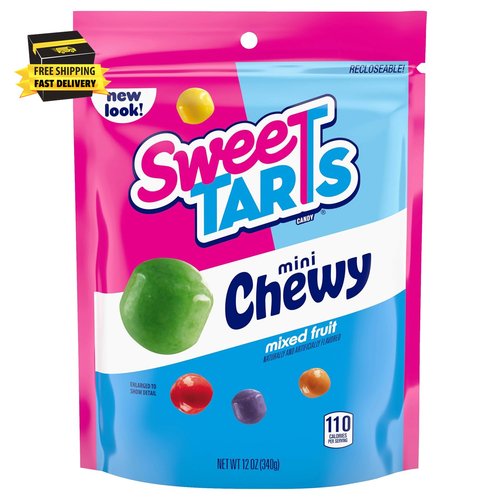 Mini Chewy, Candy, Mixed Fruit, 12 Oz ⭐️⭐️⭐️⭐️⭐️