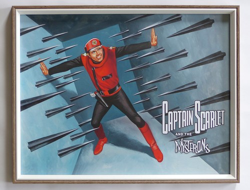 Framed print of Ron Embleton artwork from Captain Scarlet and the Mysterons
