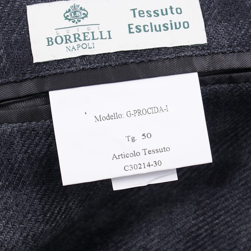 Luigi Borrelli Deconstructed Gray Tonal Check Wool Sport Coat Slim 40R (Eu 50) - Picture 9 of 11
