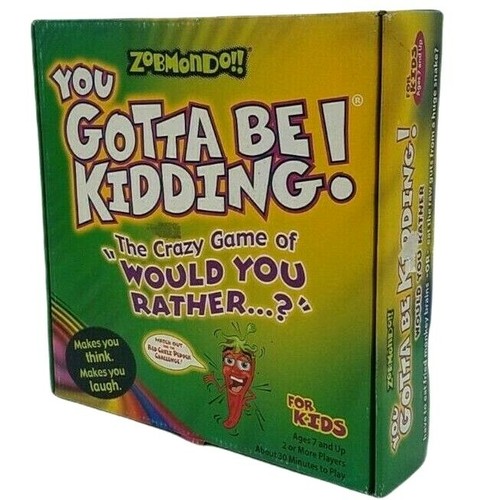 YOU GOTTA BE KIDDING! Card Game by Zobmondo!! Card Game Would You Rather? Opened - Picture 1 of 4