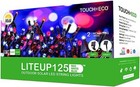 Touch Of Eco LITEUP125 Outdoor Solar LED String Lights red white and blue