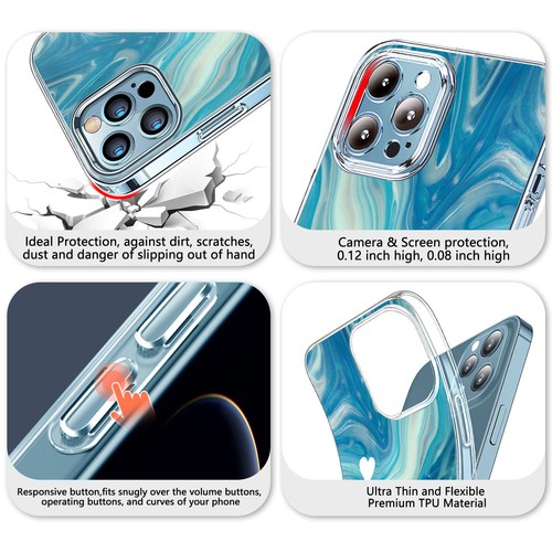 Marble Personalised TPU Case Shockproof Cover For iPhone 16 15 14 13 Pro Max 16e - Picture 52 of 78