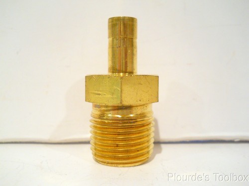 Lot of (3) New Swagelok Brass 1/2" Male NPT x 3/8" Tube Adapters, B-6-TA-1-8 - Picture 3 of 7