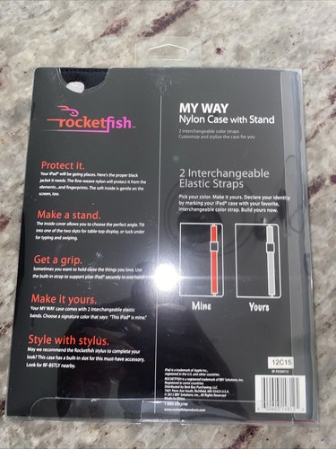 Rocketfish Universal Nylon Case with Stand For Any 10" Tablet For iPad 2 - Picture 2 of 2