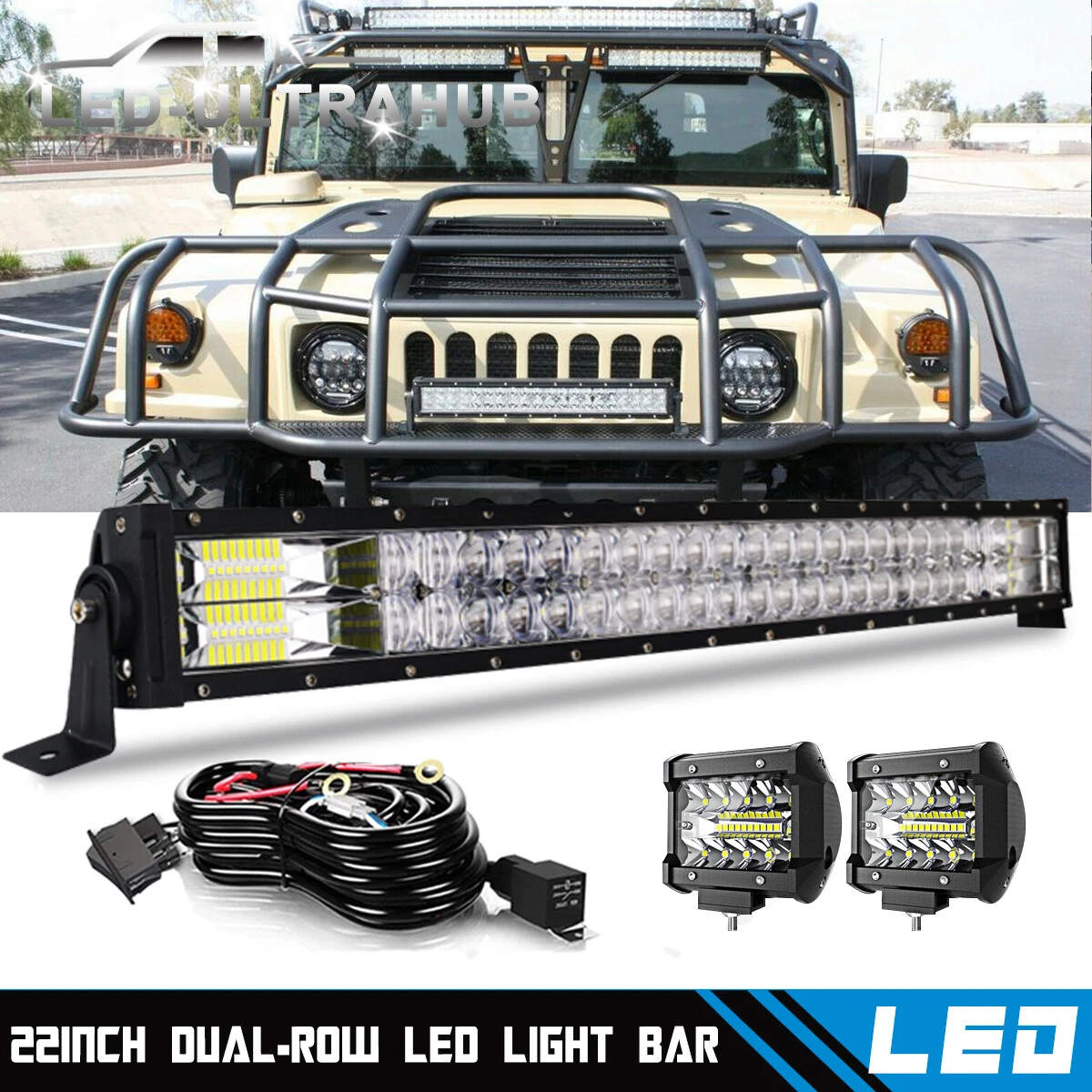 Hummer h2 led light bar deals