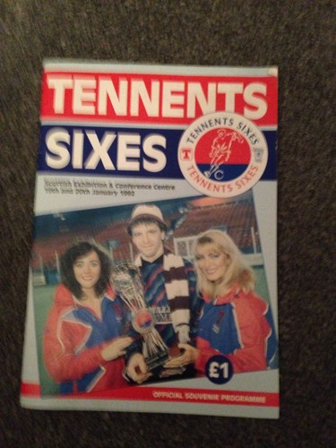 Official Tennents Sixes Scottish Football 1992 Tournament Programme
