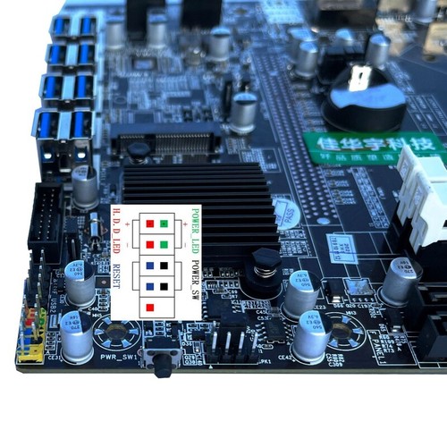 B75 Mining Motherboard 8 x PCIE to USB3.0 GPU Slot LGA 1155 Miner Board - Afbeelding 2 van 6