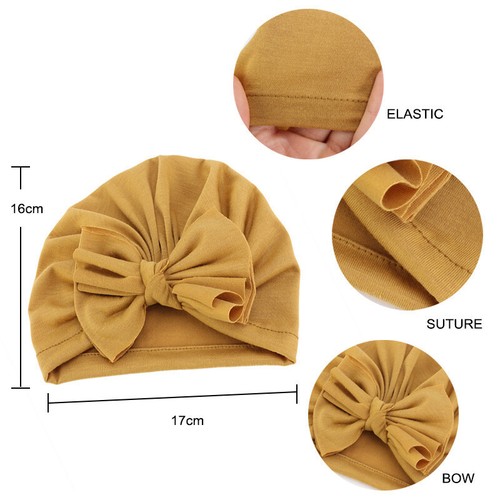 Baby Instant Turban Hat Headwear Bonnet Newborn Beanie Cap Kids Headcover - Picture 18 of 72