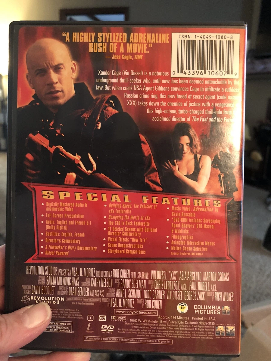 Triple XXX dvd Vin Disel Movie Full Screen Edition ActionDrama 2002 | eBay
