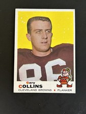 1969 Topps Football #234 Gary Collins EX Cleveland Browns Maryland Set Break