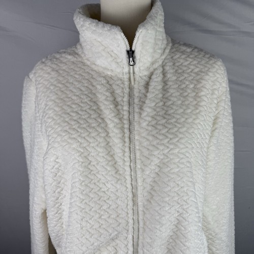 NWT Free Country Women's Plush Butter Pile Soft & Cozy Jacket L White - Picture 7 of 13