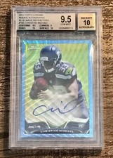 2013 Topps Chrome Blue Wave Refractor Christine Michael BGS 9.5 Auto RC Gem Mint