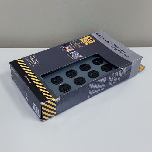 Belkin Metal Surge Protector - 10 Outlets, 15 Foot Extension Cord, Power Strip - Picture 2 of 7
