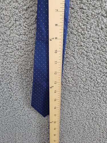The Men's Store at Bloomingdale's Silk Dot Tie Men's One Size Navy Blue - Picture 5 of 15