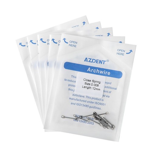 Resorte Helicoidal Cerrado de NiTi para Brackets de Ortodoncia AZDENT 10pcs/bag - Picture 49 of 134