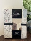 Ralph Lauren Christmas Tablecloth Grey w Red Berries Seats 10-12  60 x 120"