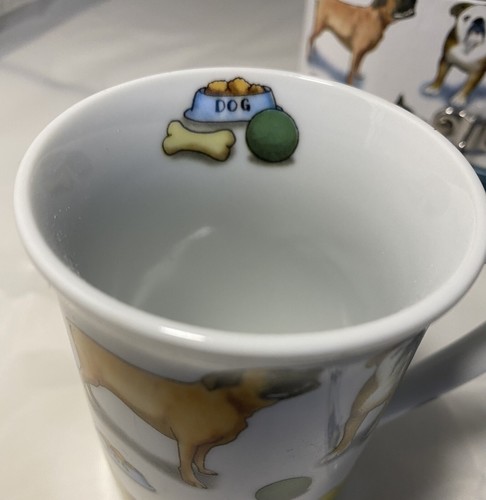 Paul Cardew Man's Best Friends Set Of Two Dog Mugs And Mixing Spoons New W/Box - Picture 10 of 12