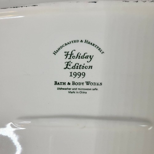 Bath & Body Works 1999 Holiday Edition Schneemann Platte - Bild 10 von 10