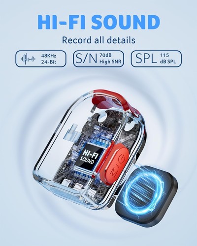 acer Wireless Lavalier Microphone for iPhone/Android/PC/Laptop Portable Mini Cli - Imagen 5 de 9