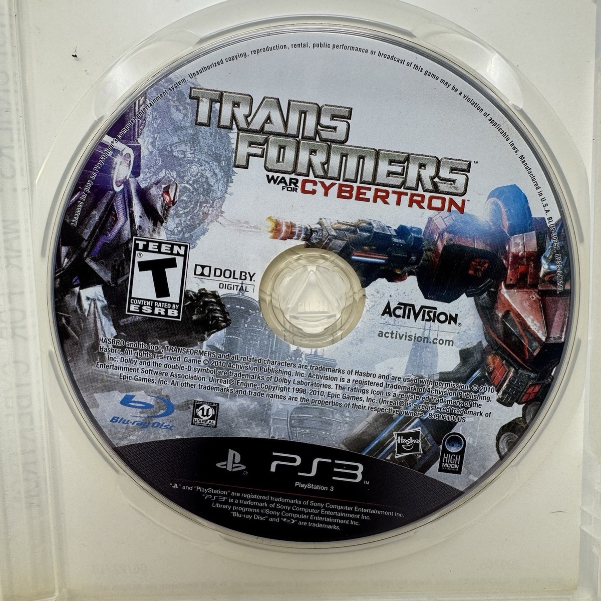Transformers: War for Cybertron PS3 (Sony PlayStation 3