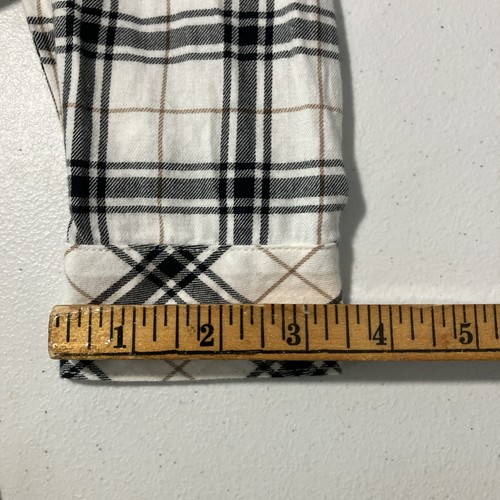 Blusa para mujer J. Jill negra, blanca, tostada a rayas 100 % algodón con botones talla XS - Imagen 20 de 21