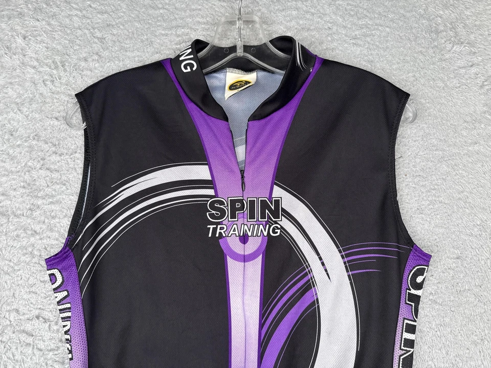 Moda Motociclista Entrenamiento Giratorio Ciclismo Jersey Para Hombres Grande Púrpura Negro Cuarto Cremallera - Imagen 4 de 4
