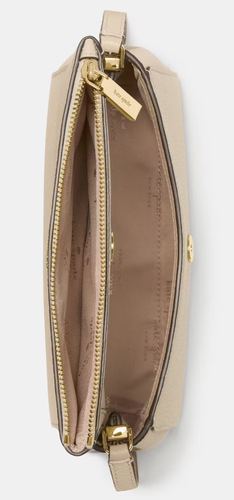 Kate Spade Leila Mini Zip Crossbody Bag Beige Leather Purse KE487 NWT $329 - Picture 3 of 5