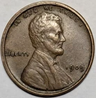 1909 vdb lincoln wheat cent penny 1c - combined shipping available