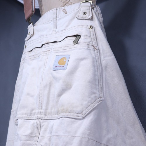 Mono de lona Carhartt vintage R37 BRN para hombre desgastado doble rodilla talla 53x29 - Imagen 9 de 22