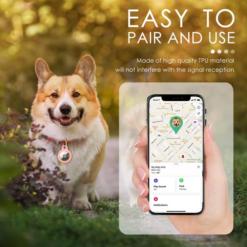 4er Pack IPX8 Wasserdicht Airtag Halter für Apple AirTags mit Air Tag Schlüsselanhänger S... - Bild 5 von 6