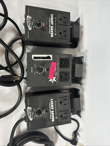 Lot Of 2 ADJ American DJ Light Saver 2 Channel Timer Control - Plus Parts