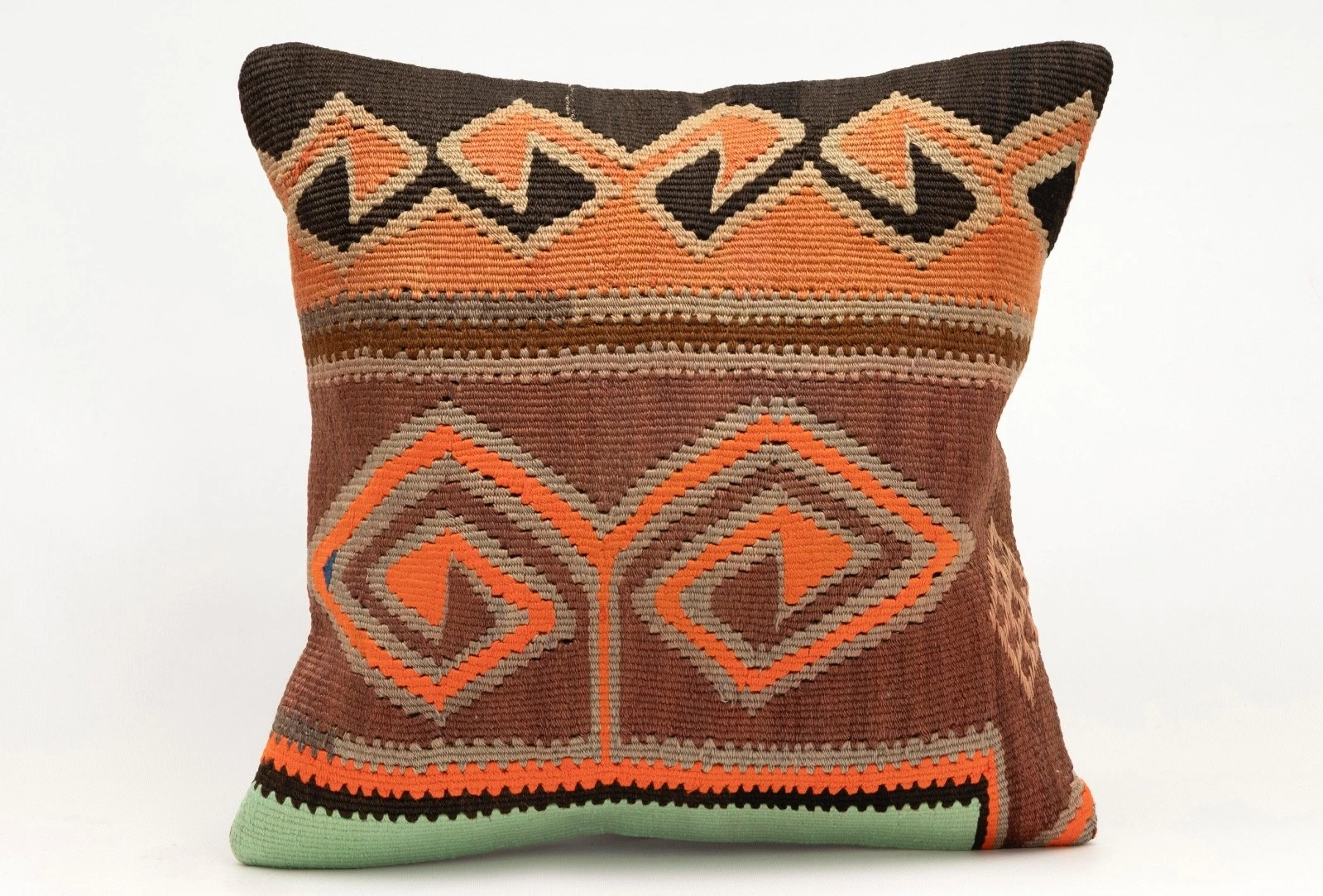 Decorative Pillow Cover, 16x16 in, Ethnic Pillow, Throw Pillow, Sofa Cushion