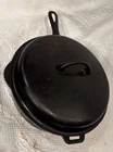 Antique Griswold Cast Iron Skillet No 8 Erie PA With Matching Lid 1035 A