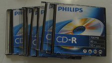 NOP Philips CD-R 700MB 80min 52x Speed COMPACT DISCS - 8 pcs in Cases