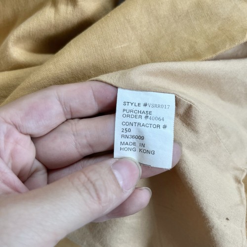 VTG Calvin Klein Sport Yellow 100% linen blazer Size 10 Fit XL With Shoulder pad - Picture 7 of 11