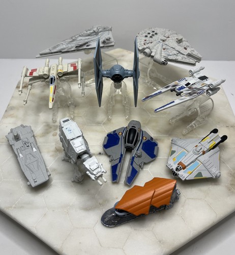 Hot Wheels Star Wars Diecast 10 LOT : Tie Fighter X-Wing Falcon & More SEE PICS - Bild 1 von 23