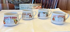 Vintage Dat'l Do It Soup Recipe Mugs Retro 70's Kitchen MCM Complete Set of 4